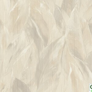 วอลเปเปอร์ลายใบไม้สีครีม No.537338