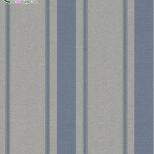 วอลเปเปอร์ติดผนังลายทาง สีฟ้า เทา