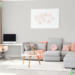 วอลเปเปอร์ลายเส้นผ้าไหม สีเทา