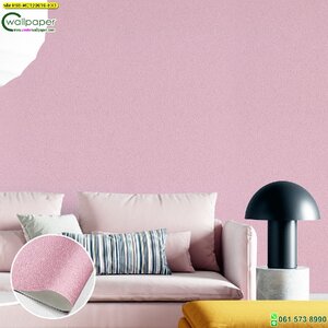 วอลเปเปอร์ติดผนังลายสีพื้นชมพู