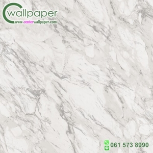 วอลเปเปอร์ติดผนังลายหินอ่อน สีขาวน้ำตาล
