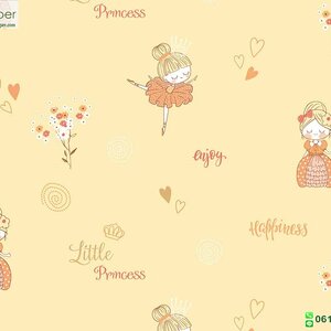 วอลเปเปอร์ติดผนังหน้ากว้าง 1 เมตร ลายการ์ตูนเจ้าหญิง