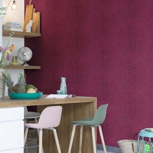 วอลเปเปอร์ลายหนังจระเข้สีแดง