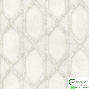 วอลเปเปอร์ลายตาข่าย พื้นลายปูนเปลือยสีเทาอ่อน No.10307-1
