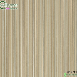 วอลเปเปอร์ติดผนัง ราคาถูก ลายทางสีน้ำตาลอ่อน