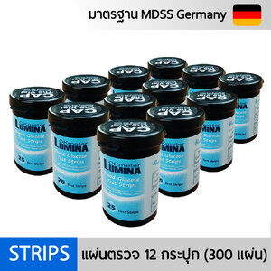 แผ่นตรวจน้ำตาลTest Strips 12 กระปุก รวม 300 ชิ้น