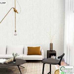 วอลเปเปอร์ห้องนั่งเล่นสีขาวครีม