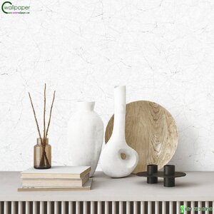 วอลเปเปอร์ลายปูนเปลือยสีขาวเทา หน้ากว้าง 1 เมตร