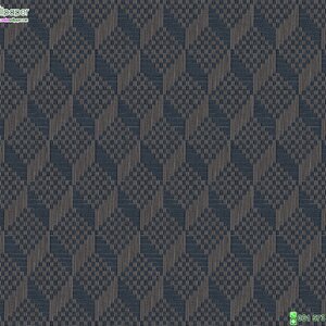 วอลเปเปอร์ติดผนัง ลายเราคณิต สีน้ำเงิน