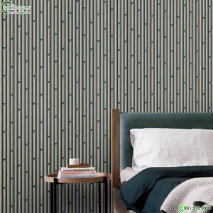 วอลเปเปอร์ลายไม้ร่วมสมัยสีดำเทา