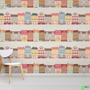 วอลเปเปอร์ ลายการ์ตูนรูปบ้าน No.58136.