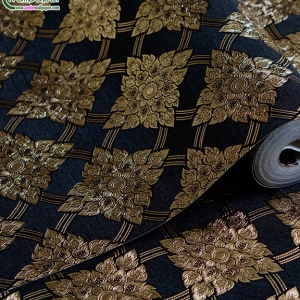 wallpaper ลายไทย ตราประจำยาม สีดำ-ทอง