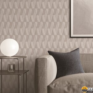 วอลเปเปอร์สไตล์โมเดิร์นลายตาข่ายสีเทา