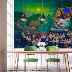 วอลเปเปอร์ลายลอยกระทง P-THD-7-A