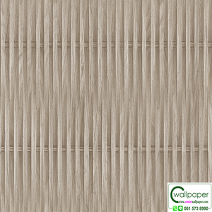 วอลเปเปอร์ลายไม้ระแนงเล็ก สีเทาอมน้ำตาล No.SV1005-3