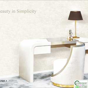 วอลเปเปอร์สีครีม มีกลิตเตอร์สีทอง No.DCG2505-1