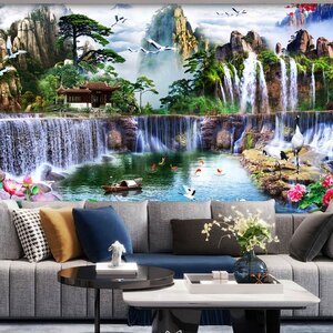 วอลเปเปอร์สั่งผลิตภาพวิวน้ำตก WAT-A-14