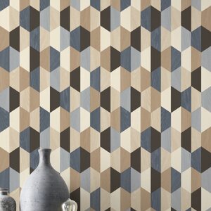 วอลเปเปอร์ลายไม้โมเดิร์นกราฟฟิค