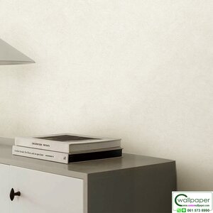 วอลเปเปอร์ลายปูนเปลือยคอนกรีต สีขาวเทาอ่อน No.15112-2