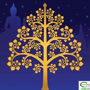 วอลเปเปอร์ลายต้นโพธิ์ THAI-295