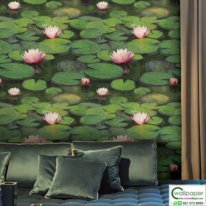วอลเปเปอร์ลายใบบัว No.88634-1