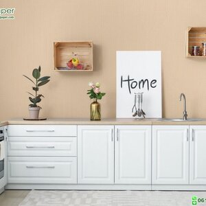 วอลเปเปอร์ลายเส้นผ้าไหม สีโรสโกลด์