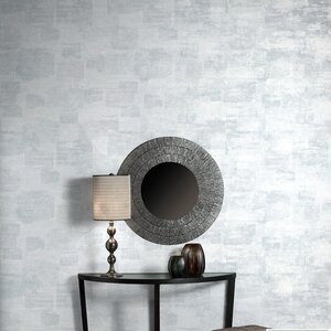 วอลเปเปอร์ลายปูนเปลือยคอนกรีต สีฟ้าอ่อนอมเขียว No.VRD20021