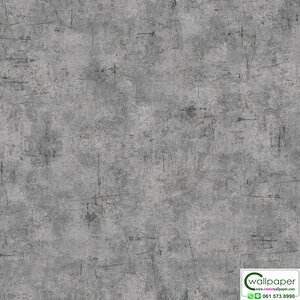 วอลเปเปอร์ลายปูนเปลือยคอนกรีต สีเทาเข้ม NO.AW60-83