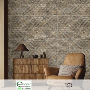 วอลเปเปอร์ลายไม้ไผ่สาน No.99027-4