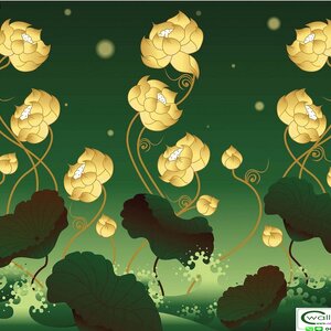 วอลเปเปอร์สั่งพิมพ์ภาพดอกบัว