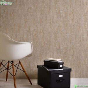 วอลเปเปอร์ลายปูนเปลือย สีน้ำตาลอ่อน