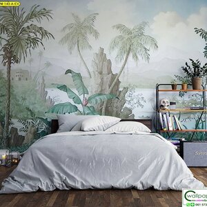 วอลเปเปอร์พิมพ์ลายภาพสวนป่า Premium PM-143-A