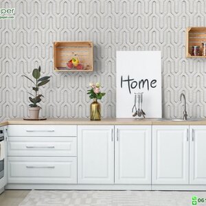 วอลเปเปอร์ลายโมเดิร์นกราฟฟิค ลายเส้น สีเทา