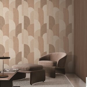 วอลเปเปอร์โมเดิร์นสีน้ำตาล เทกเจอร์ลายสาน NO.TE2413-2