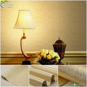 วอลเปเปอร์ติดผนังสีทองผิวไม่เรียบ