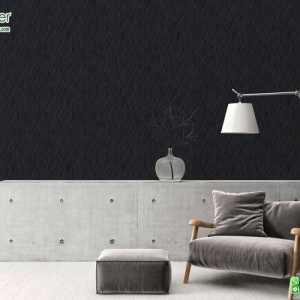 วอลเปเปอร์ติดผนังลายกราฟฟิก สีดำ