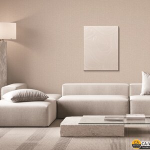 วอลเปเปอร์ลายผ้าทอเสื่อ สีครีม