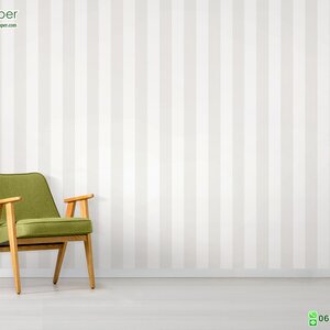 วอลเปเปอร์ลายทาง สีครีม-ขาว