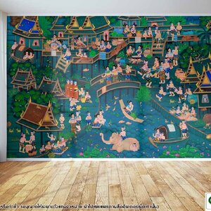 วอลเปเปอร์ลายประเพณีไทย P-THD-9-A