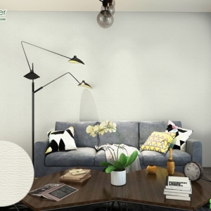 วอลเปเปอร์ติดผนังสีขาว