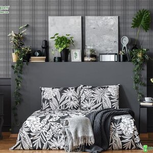 วอลเปเปอร์ติดผนังลายตารางสก๊อต