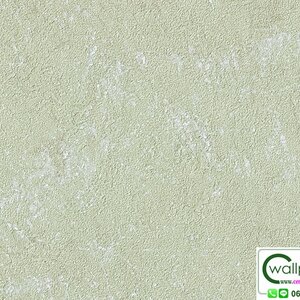 วอลเปเปอร์ลายปูนเปลือยคอนกรีต สีเขียวอ่อนอมเทา No.82558-07
