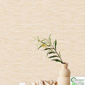 วอลเปเปอร์ลายเส้นขวางสีน้ำตาลทอง