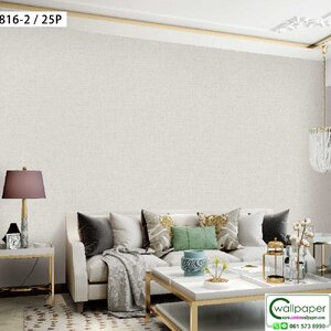 วอลเปเปอร์ห้องนั่งเล่นสีเทาอ่อนสว่าง