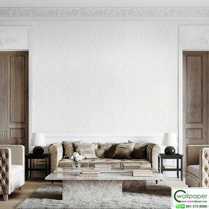 วอลเปเปอร์ สไตล์โมเดิร์น สีเทา No.88574-1