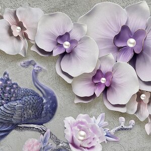 วอลเปเปอร์สั่งพิมพ์ลายดอกไม้ P3D-C-3