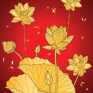 วอลเปเปอร์สั่งพิมพ์ภาพดอกบัว