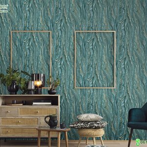 วอลเปเปอร์ลายหินอ่อนสีเขียว