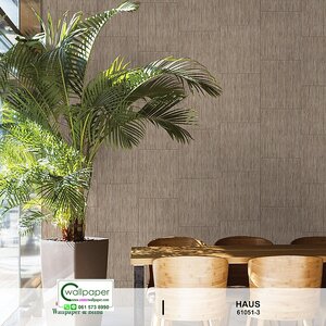 วอลเปเปอร์หน้ากว้างลายไม้ สีน้ำตาลปนเขียว No.61051-3