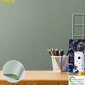 วอลเปเปอร์ลายเปลือกไม้สีเขียวอ่อน No.ML110502